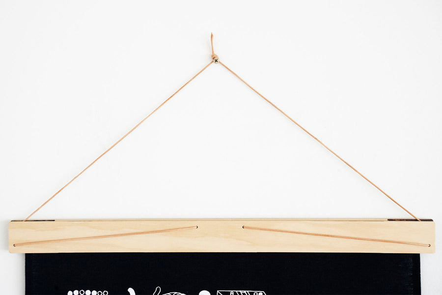 Wooden Dowel Hanger – Art Wall Hanging