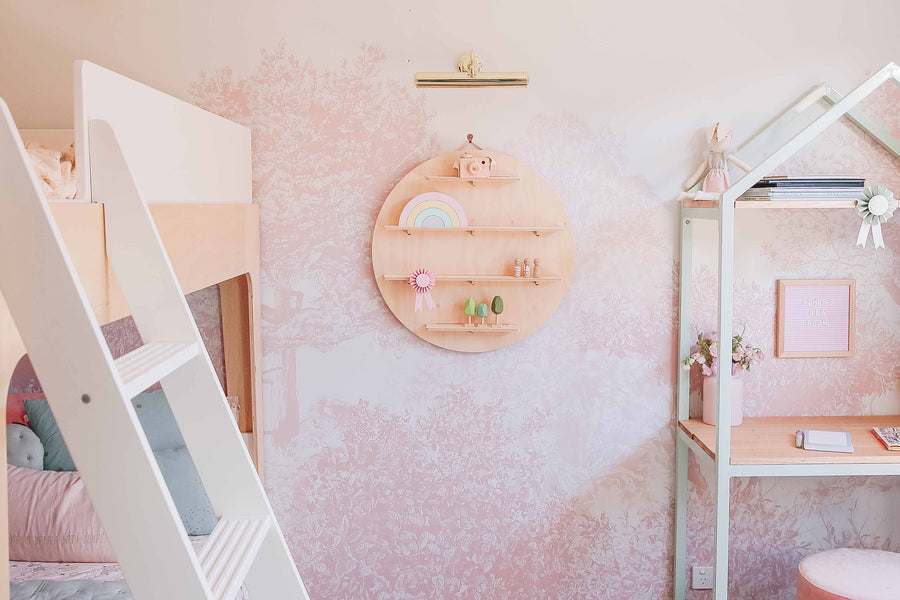 Round Wall Shelf – Wooden Hanging Wall Shelves