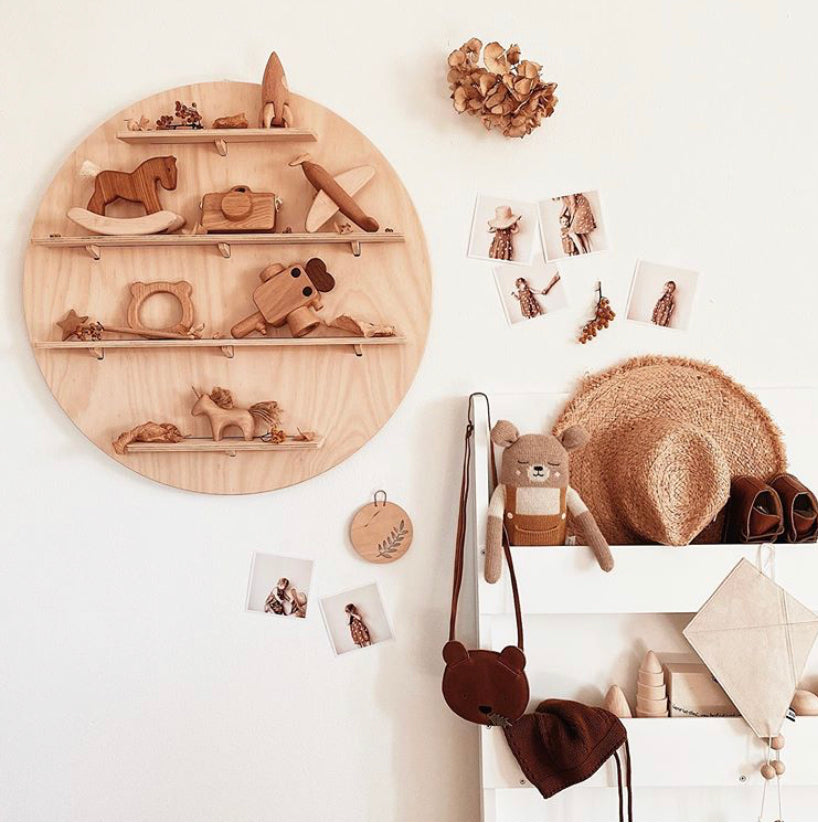 Round Wall Shelf – Wooden Hanging Wall Shelves