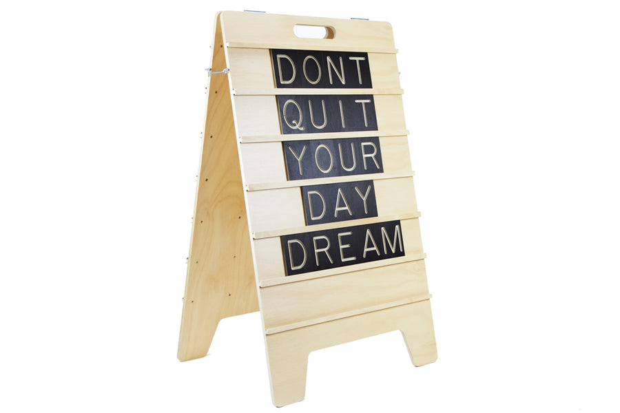 Sandwich Board Wooden – A-Frame Changeable Letter Boards