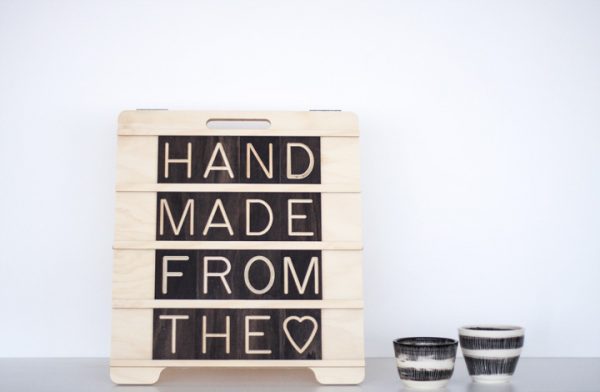 Mini Sandwich Board – Wooden A-Frame Sign