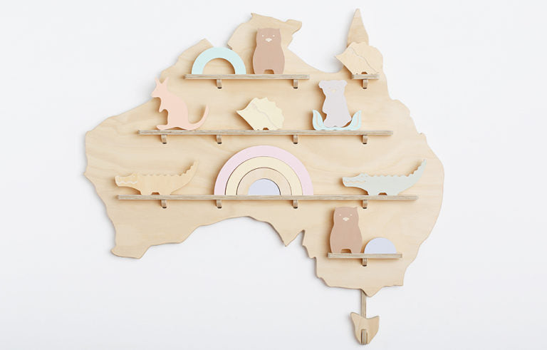 Pastel Australian Animal Toys – Keepsake Wooden Toy Set